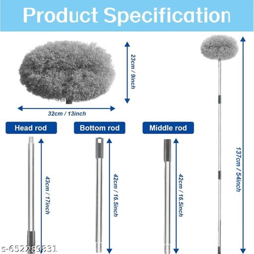 EXTENDABLE MICROFIBER CEILING FAN CLEANING DUSTER
