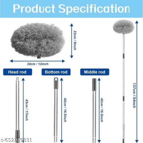 EXTENDABLE MICROFIBER CEILING FAN CLEANING DUSTER